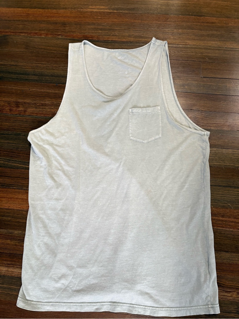 RVCA Men's Light Gray Pocket Tank Top